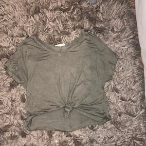 Army green tee